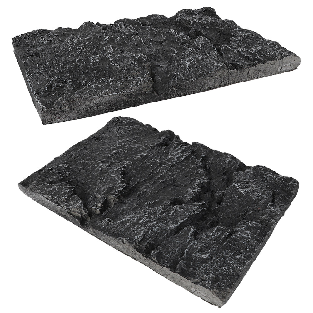 Aquarium Plant Root Tabs - 2 Stück Fein Verarbeitete 3D-Aquarium-Hintergrundplatten Naturstein-Simulation