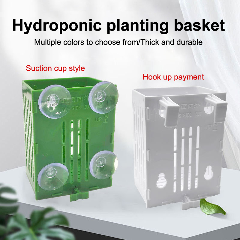 Aquarium Plant Holder - Hängende Saugnapf Haken Aquarium Pflanzenhalter Kunststoff