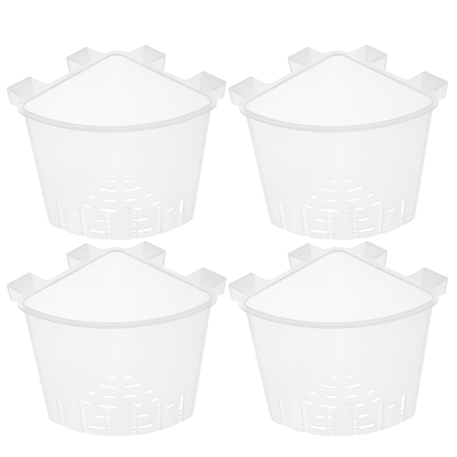 Aquarium Plant Holder - 4 Stücke Hängende Aquarienpflanzenhalter Eckenpflanzgefäße für