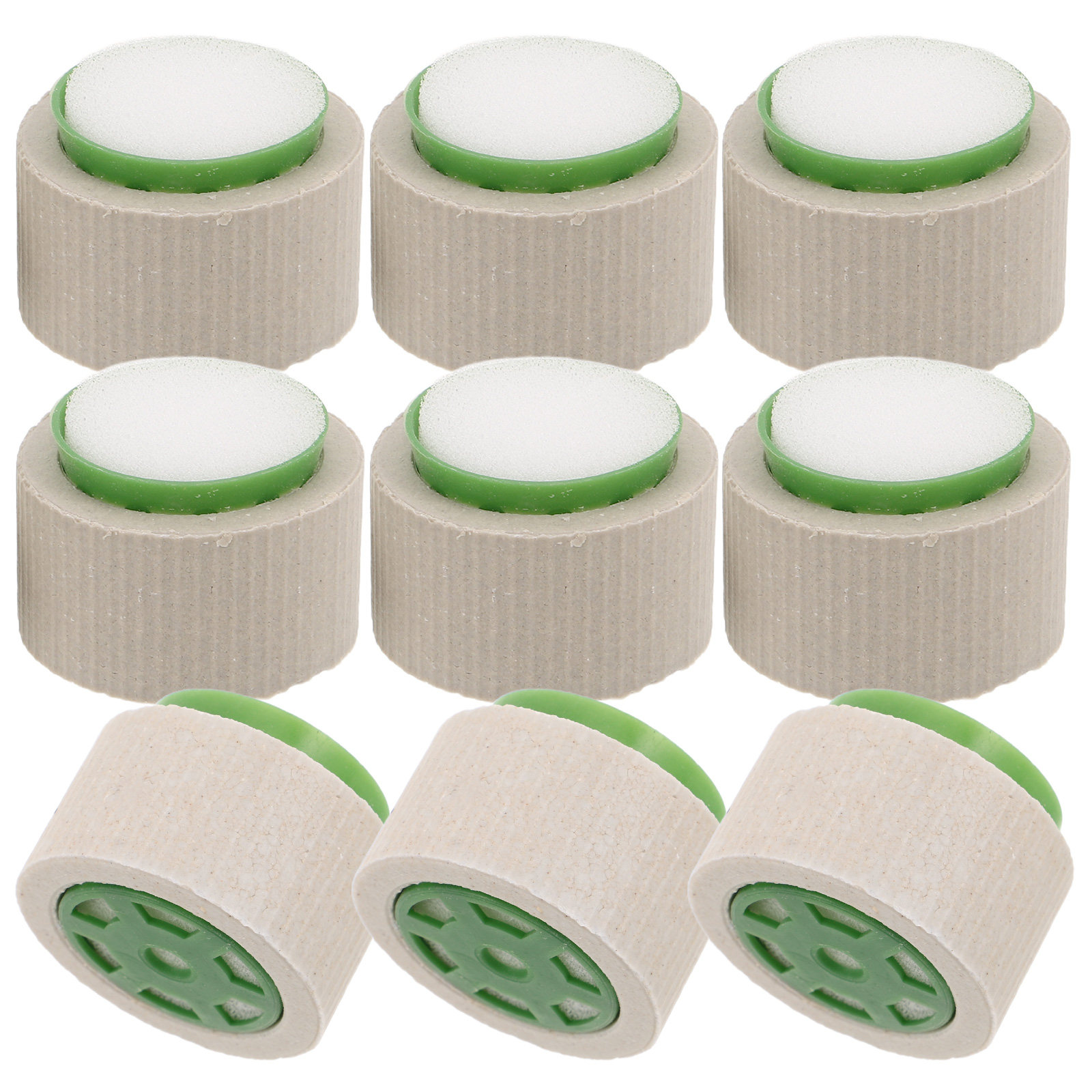 Aquarium Plant Holder - 9-teiliges Set Keramik-Pflanzenhalter mit Fixierringen gegen