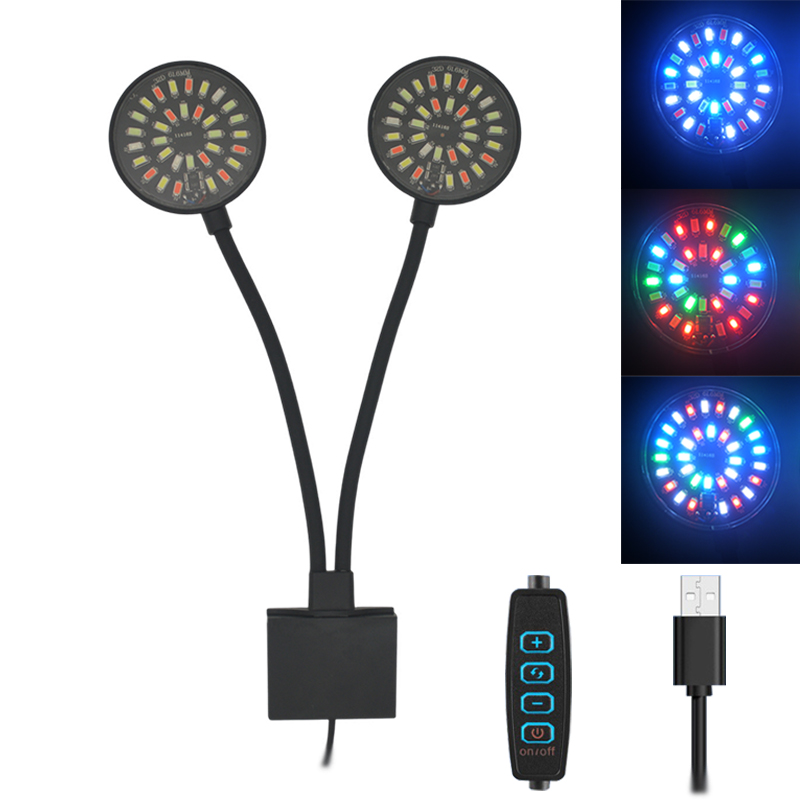 Aquarium Plant Growing - USB-Aquarium-LED-Licht, Aquarium-Clip-Lampe, volles Spektrum, Pflanze wachsen,