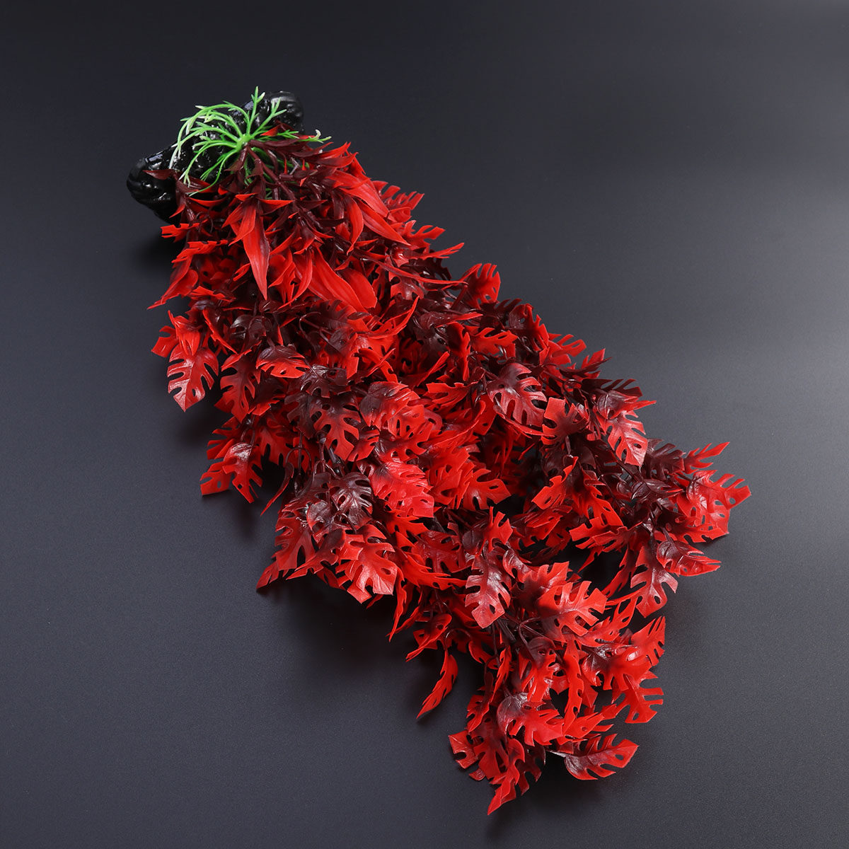 Aquarium Plant Red - 40 cm Rote Künstliche Wasserpflanzen zur