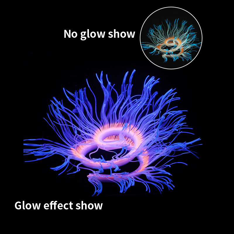 Aquarium Plant Gel - Weiche Silikon Meer Anemone Korallen Pflanzen