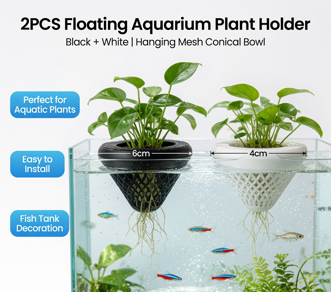 2 Stück Schwimmende Aquarien-P – Aquarium Plant Holder Bewertung und Preis