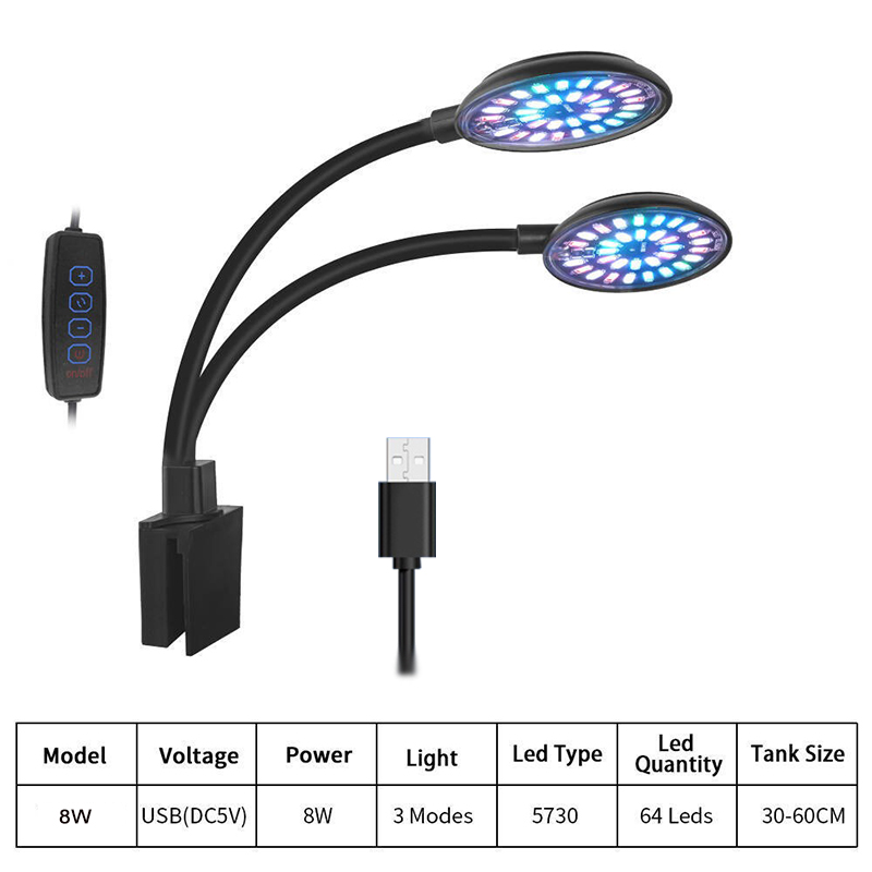 USB-Aquarium-LED-Licht, Aquari – Aquarium Plant Growing Bewertung und Preis