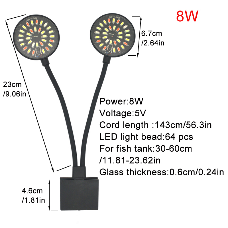 USB-Aquarium-LED-Licht, Aquari – Aquarium Plant Growing Bewertung und Preis